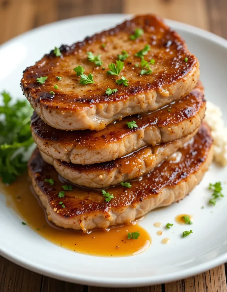 Honey Garlic Pork Chops Skillet