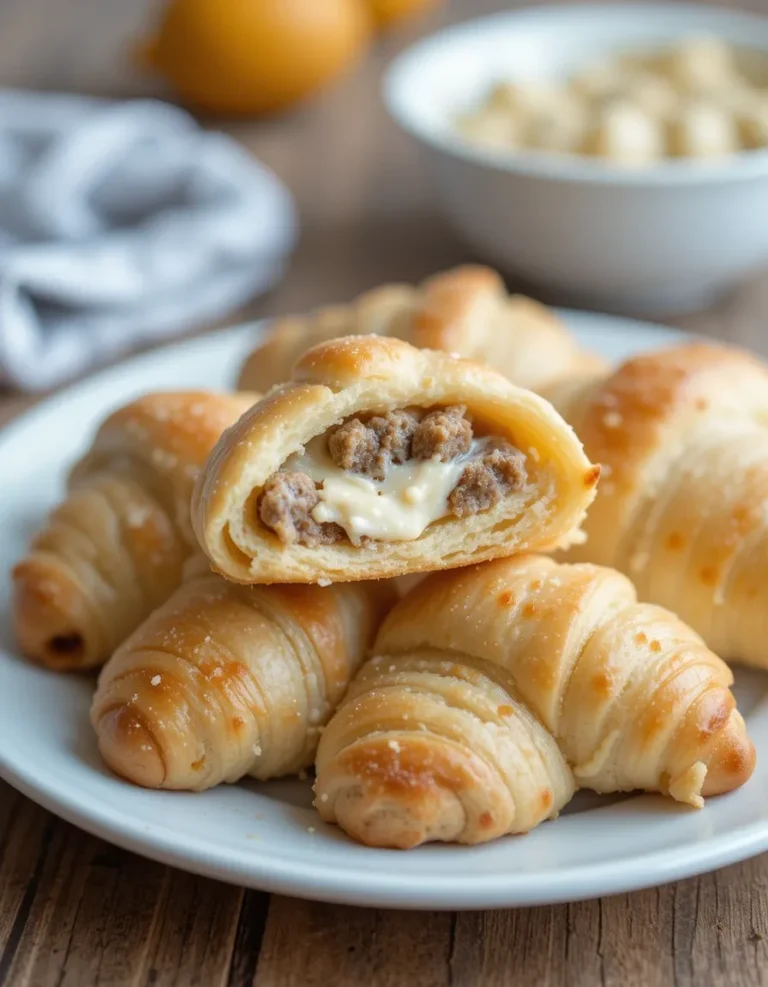 Sausage Cream Cheese Crescent Rolls