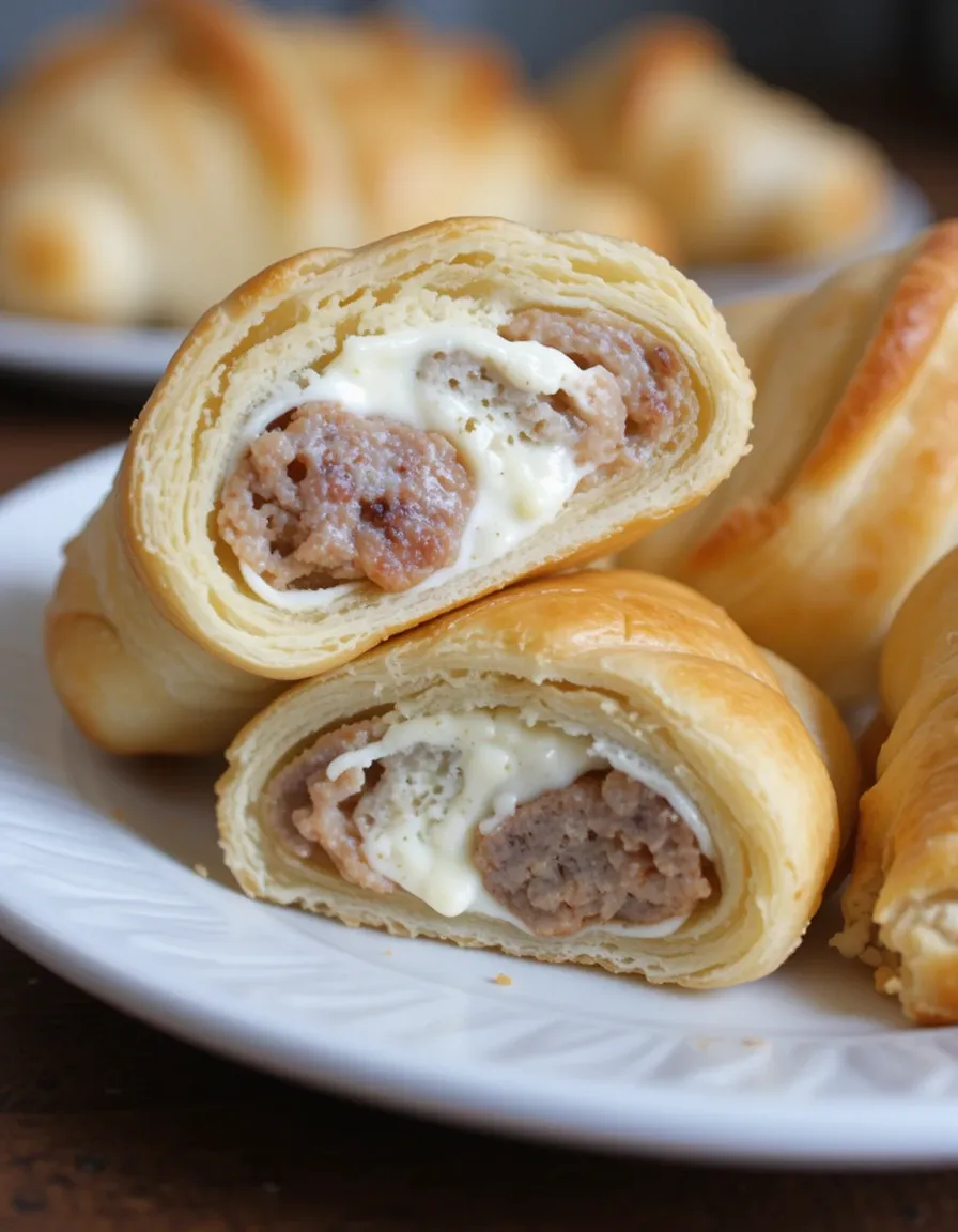 Slice Sausage Cream Cheese Crescent Rolls