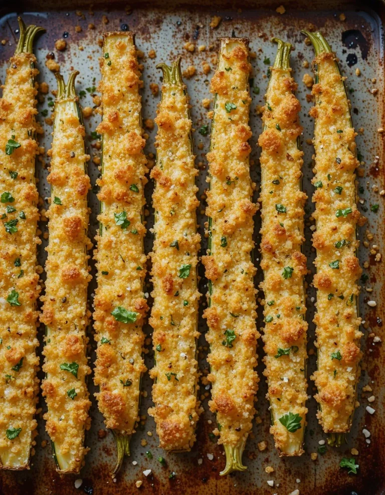 Baked Parmesan Zucchini in just 15 minutes