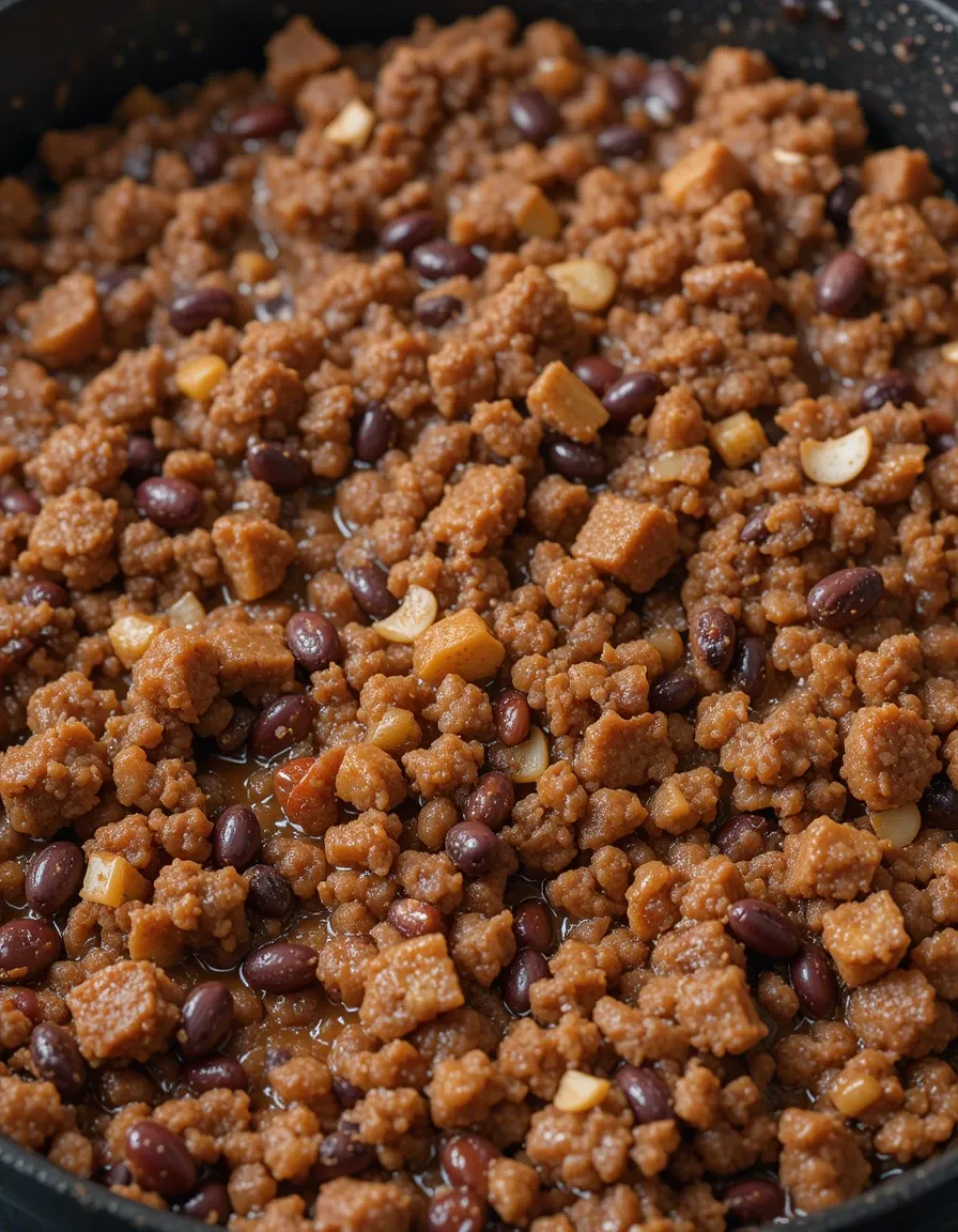 cook ground Beef