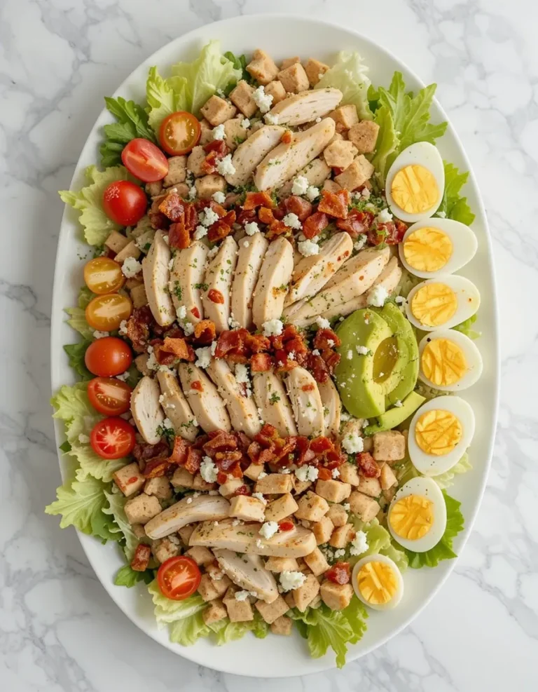 Cobb Salad Recipe with Chicken, Avocado and Bacon