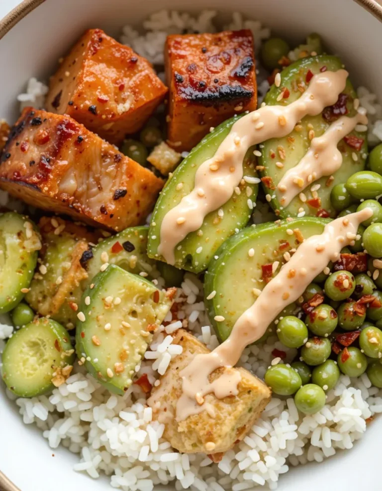 Honey Sriracha Salmon Bowl Recipe