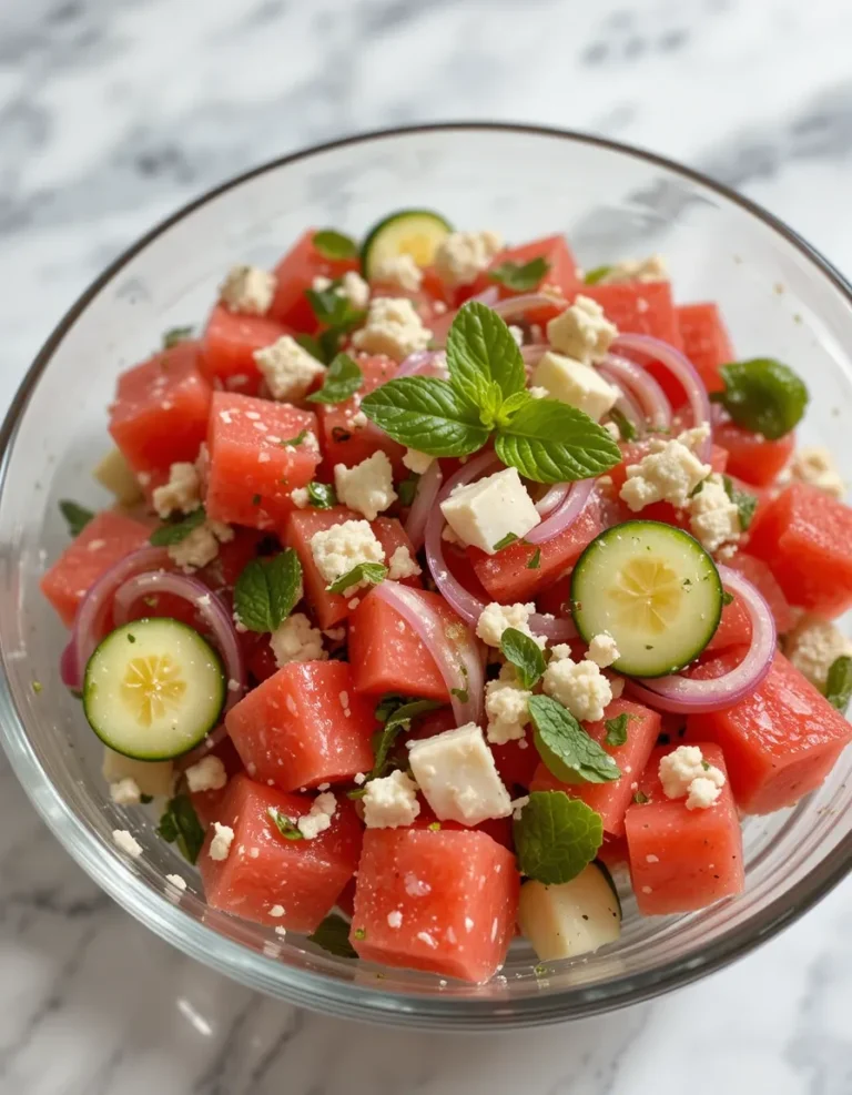 Watermelon Salad With Feta Cheese