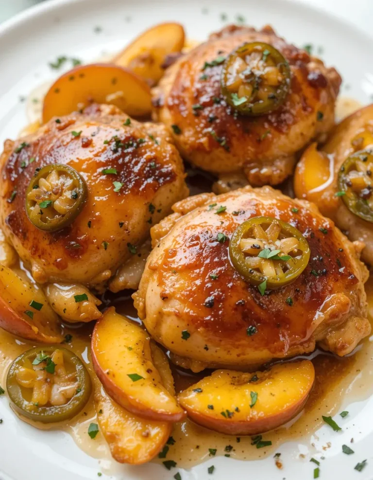 Jalapeño Peach Chicken for Easy Summer Dinners