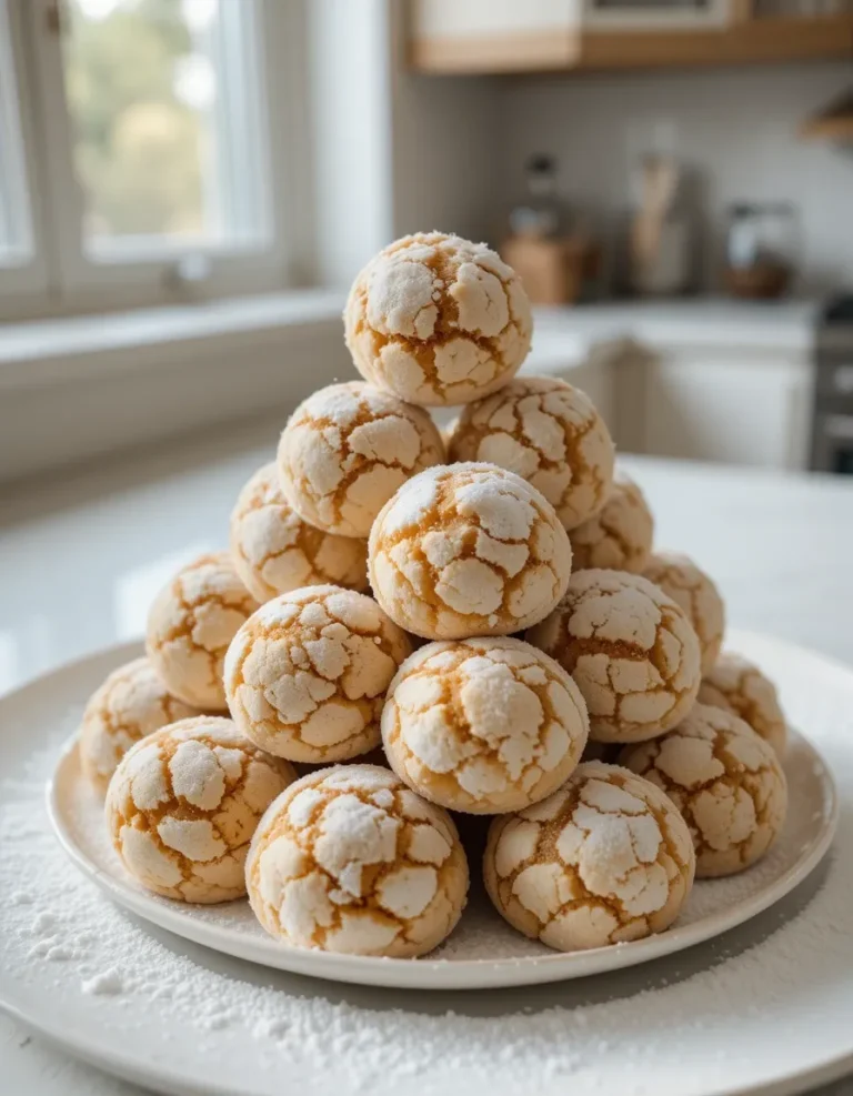 Sweet and Condensed Milk Snowball Cookies