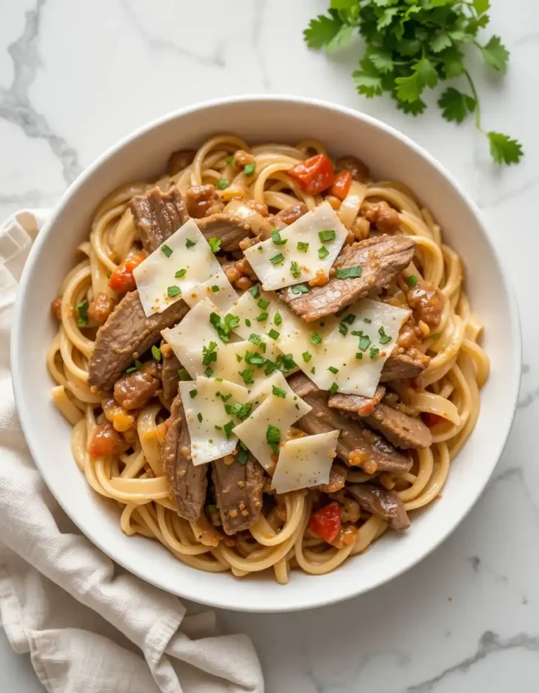 Philly Cheese Steak Pasta