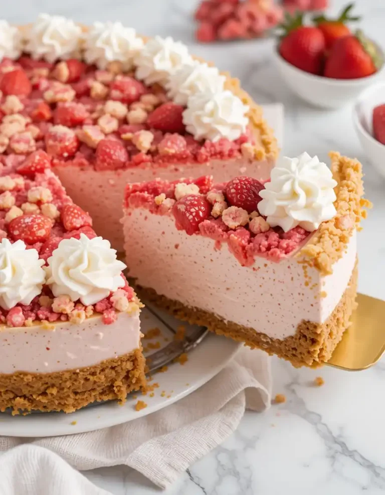 Strawberry Crunch Cheesecake