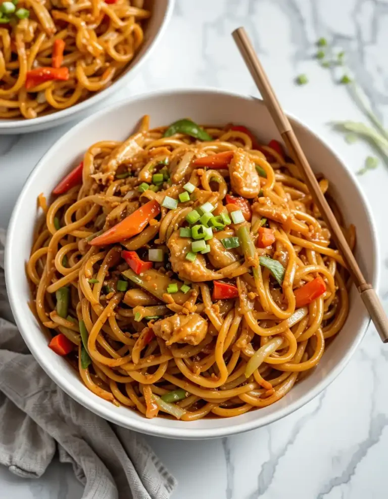 Chicken Chow Mein With The Best Sauce