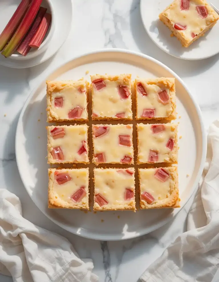 Rhubarb Custard Bars