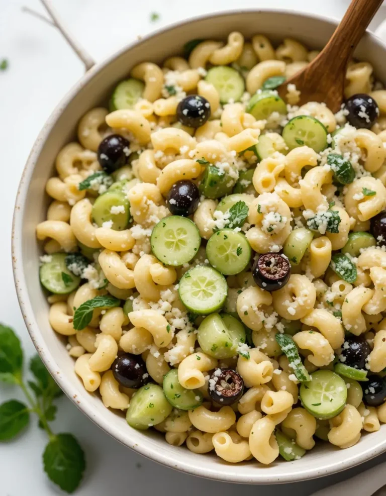 Lemon Cucumber Pasta Salad