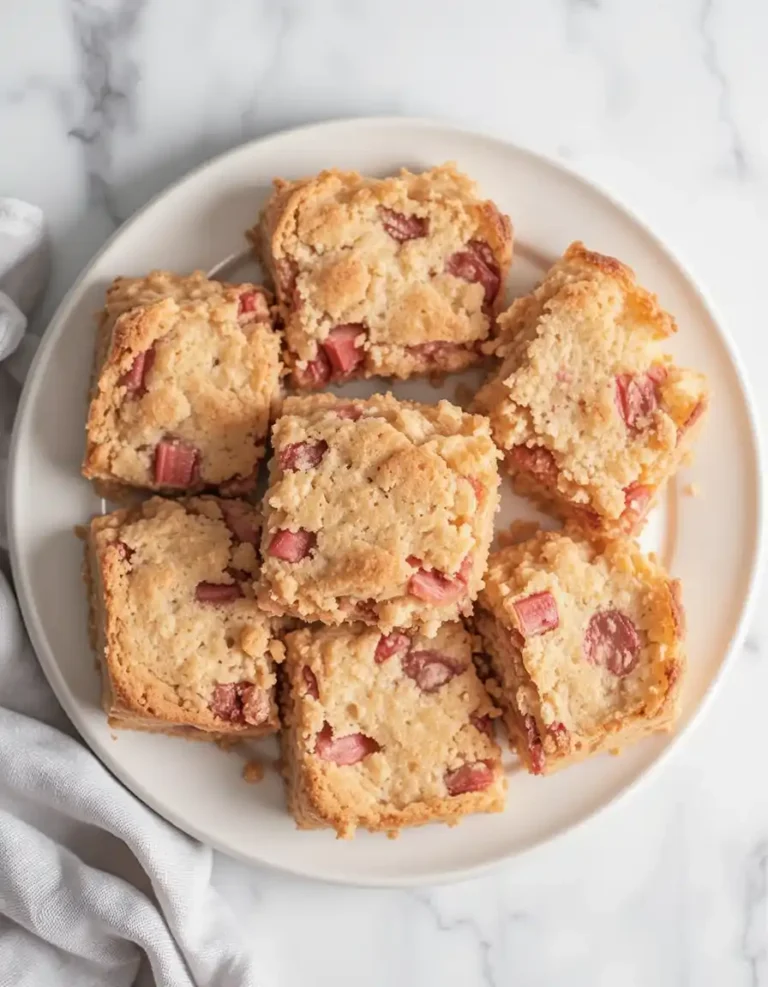 Rhubarb Shortbread Bars
