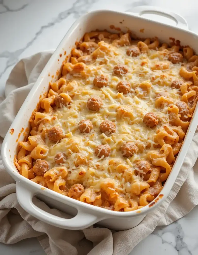 Cheesy Sausage Pasta Bake